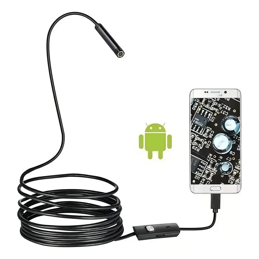 Cámara Endoscopica Flexible 5 Mts Negro Camara Cable CelularCámara Endoscopica Flexible 5 Mts Negro Camara Cable Celular Cámara Endoscopica Flexible 5 Mts Negro Camara Cable Celular Cámara Endoscopica 5
