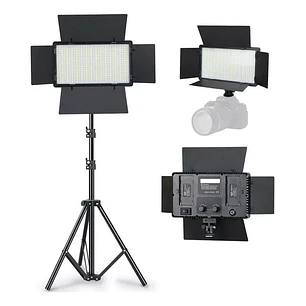 Kit Luz Led Para Fotografia/video Pro Led 600 + Tripode- 