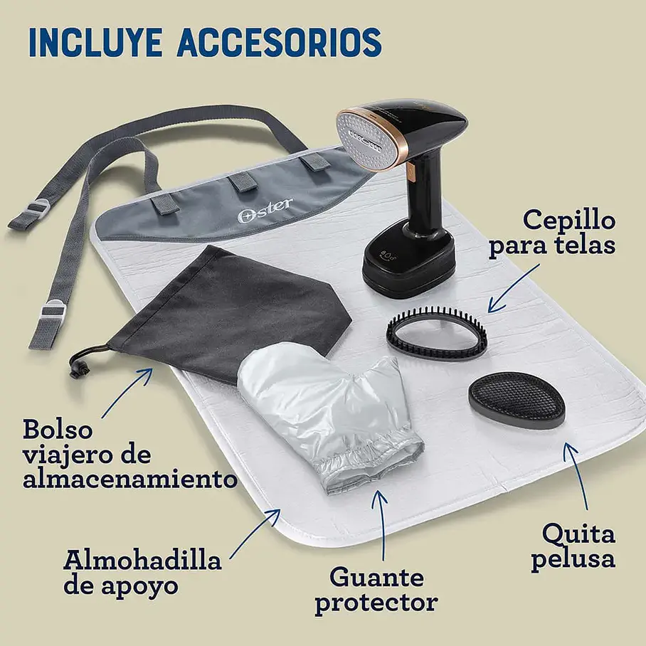 Vaporizador De Mano Plegable Oster, 200 Ml, Negro, Gcstfs300 4