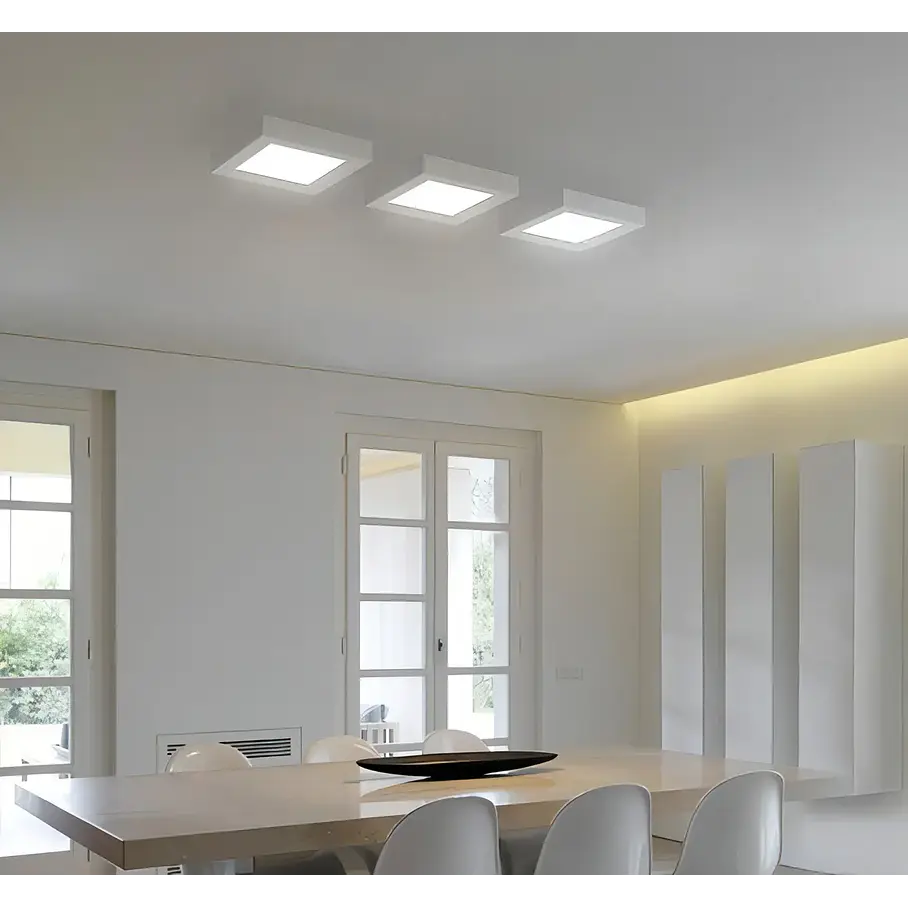 Plafón LED Sobrepuesto IRM 24W Luz Cálida Blanco 29cm Techo 6