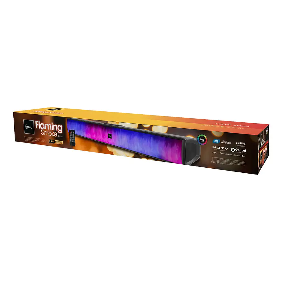 Barra De Sonido Soundbar Tv Bluetooth Mlab 9341 Parlante Negro Usb Aux Coax 7
