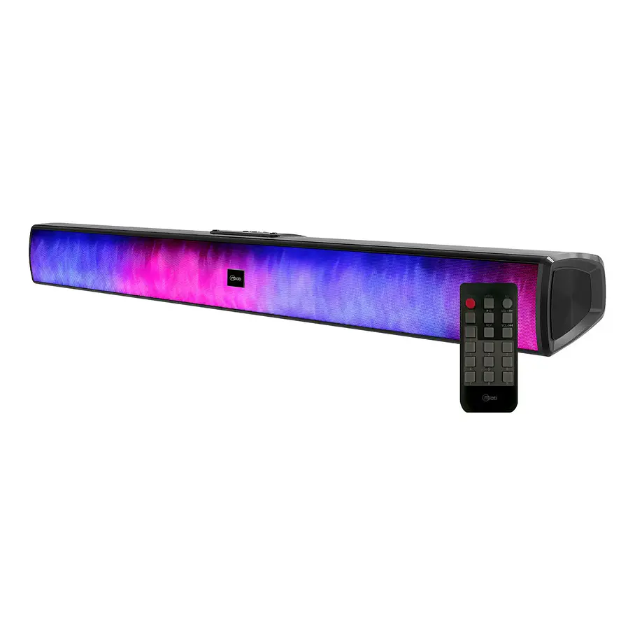 Barra De Sonido Soundbar Tv Bluetooth Mlab 9341 Parlante Negro Usb Aux Coax 1