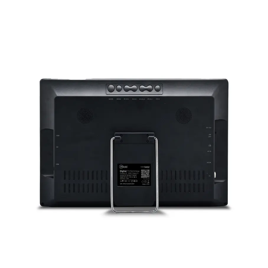 Televisor Portátil 14 Pulgadas Color Señal Digital 9452 – Digital 14” TV·SlimView 4