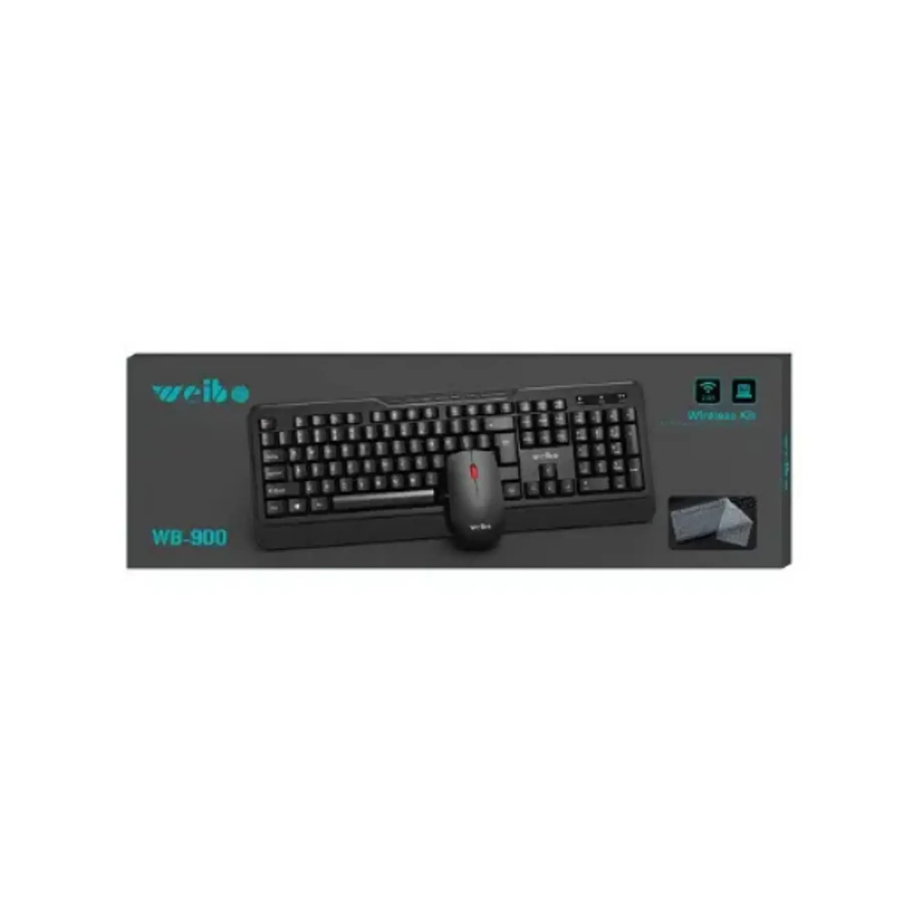 Teclado y Mouse Inalámbrico Weibo WB-900 2.4G Español Calidad Inalambrico 7