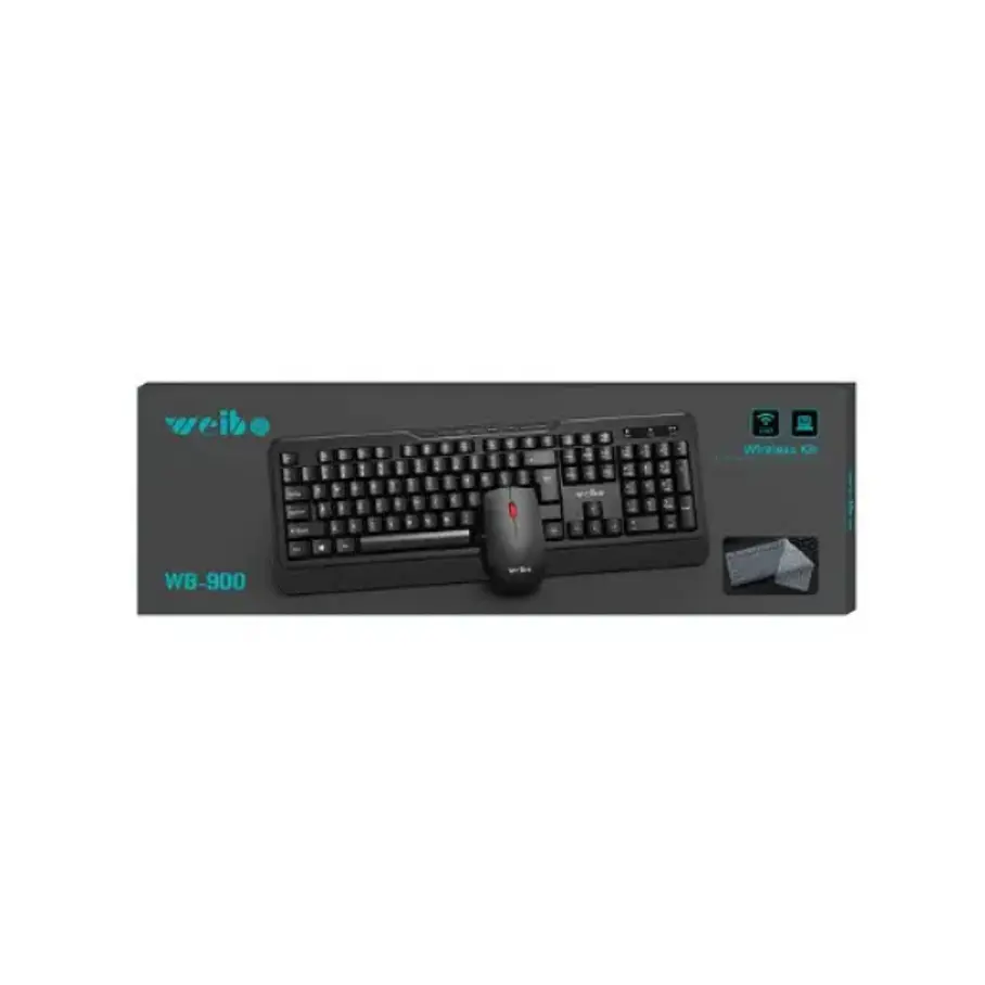 Teclado y Mouse Inalámbrico Weibo WB-900 2.4G Español Calidad Inalambrico 7