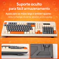 Pack De Teclado Y Mouse Kit Aoas A-1019 Keyboard Color Blanco Ergonomics Colourful Keyboard And Mouse USB Power - Miniatura 6