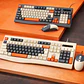 Pack De Teclado Y Mouse Kit Aoas A-1019 Keyboard Color Blanco Ergonomics Colourful Keyboard And Mouse USB Power - Miniatura 9