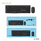 Kit Teclado Y Mouse Usb Laptop Pc Computador Combo Cableado A-1016 Office Work - Miniatura 4