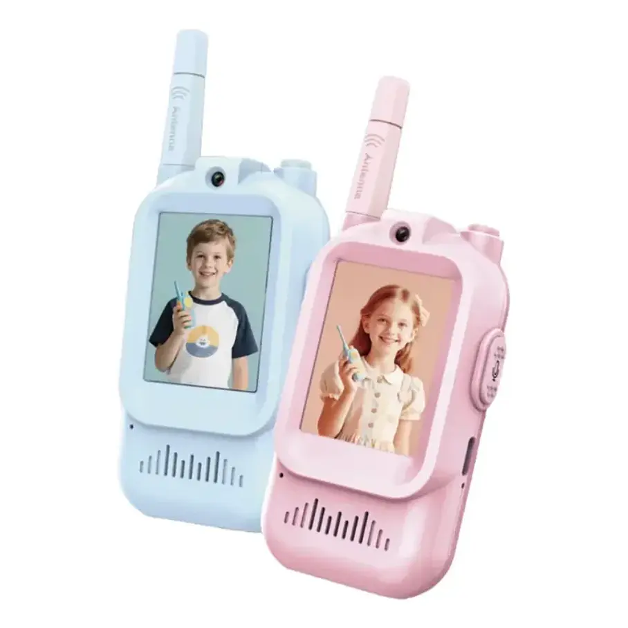 Pack x2 Walkie Talkies Boqui Toqui Con Pantalla Cámara Para Imagen Niños Comunicación Video 2