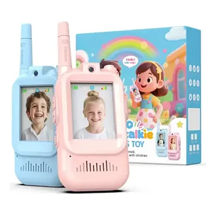 Pack x2 Walkie Talkies Boqui Toqui Con Pantalla Cámara Para Imagen Niños Comunicación Video