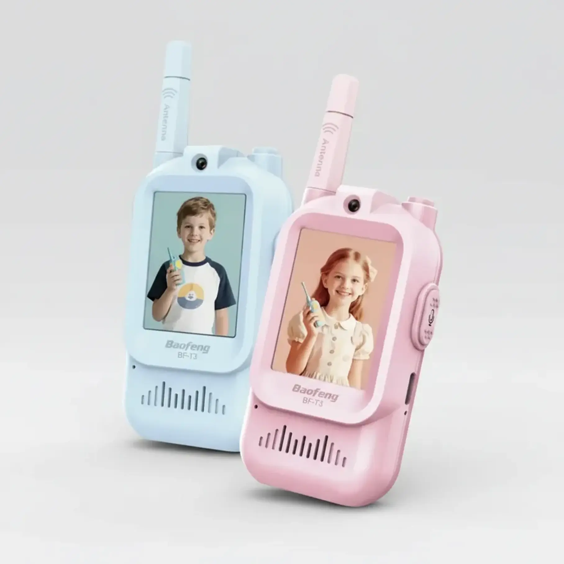 Pack x2 Walkie Talkies Boqui Toqui Con Pantalla Cámara Para Imagen Niños Comunicación Video 3