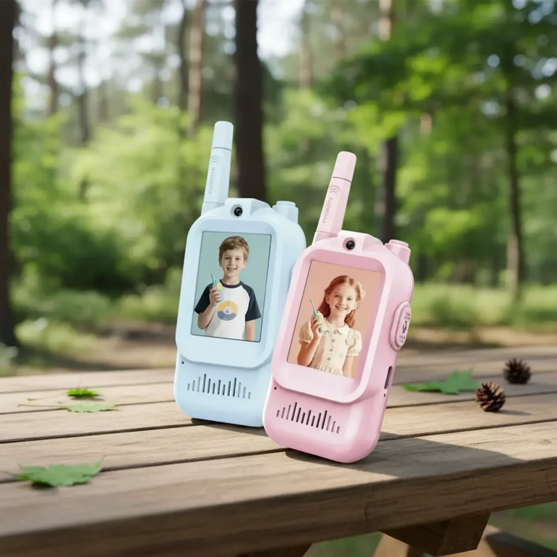 Pack x2 Walkie Talkies Boqui Toqui Con Pantalla Cámara Para Imagen Niños Comunicación Video 9
