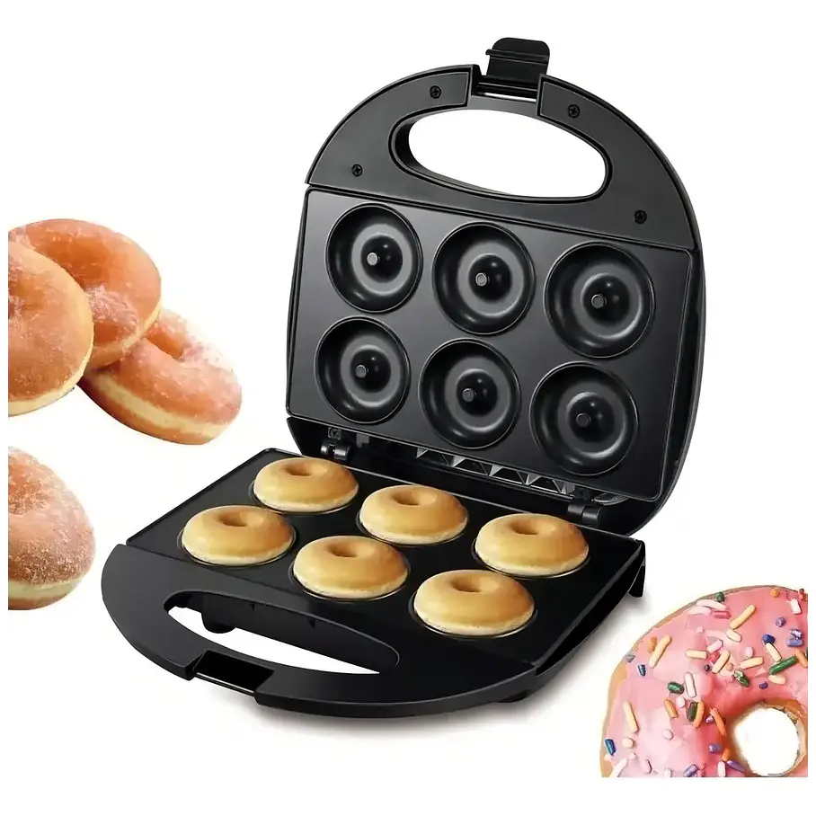 Máquina Vida Buenas Mini Donas Antiadherente 850W Negro 6 Unidades 5