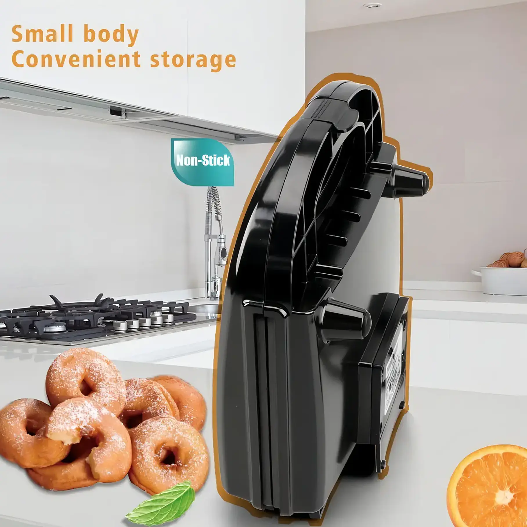 Máquina Vida Buenas Mini Donas Antiadherente 850W Negro 6 Unidades 6