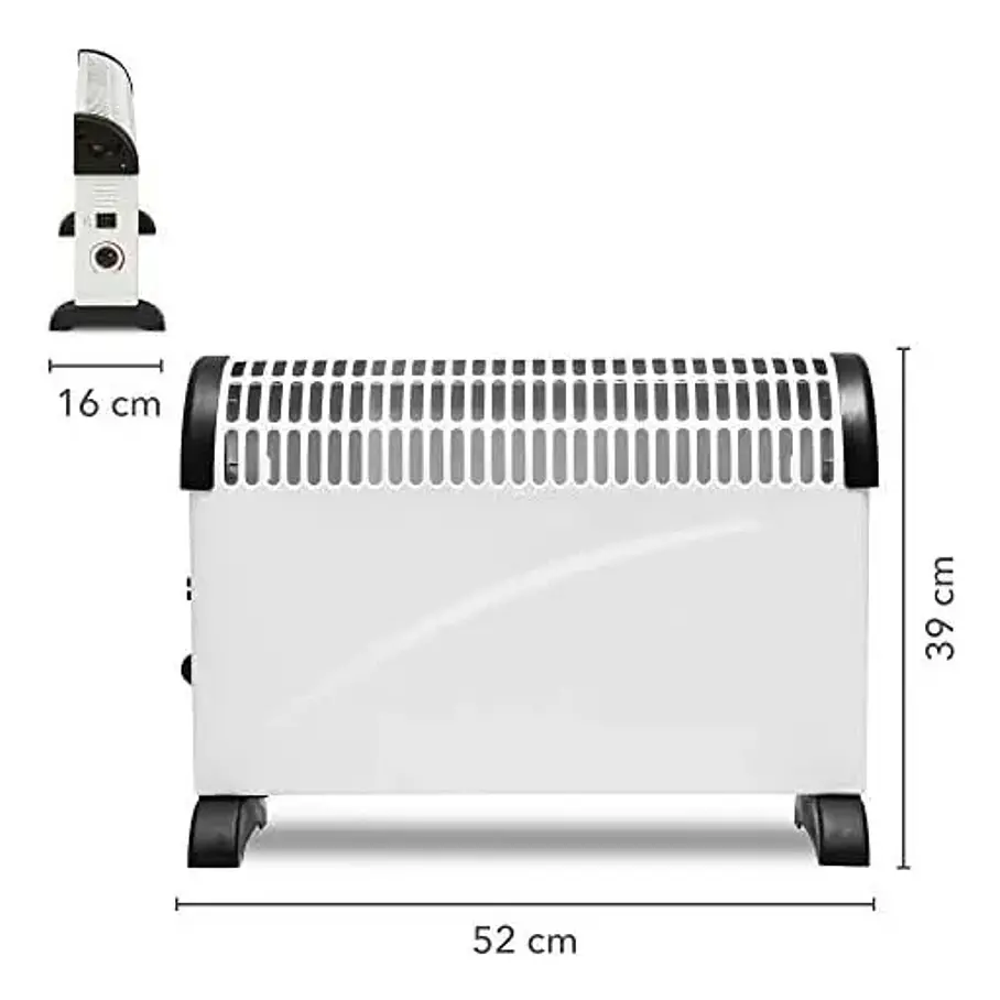 Calefactor Eléctrico Convector Portátil Termostato 09s Jasun 2RL Heater Heating Speed Low Noise Mute 2000w 5