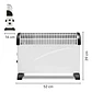 Calefactor Eléctrico Convector Portátil Termostato 09s Jasun 2RL Heater Heating Speed Low Noise Mute 2000w - Miniatura 5