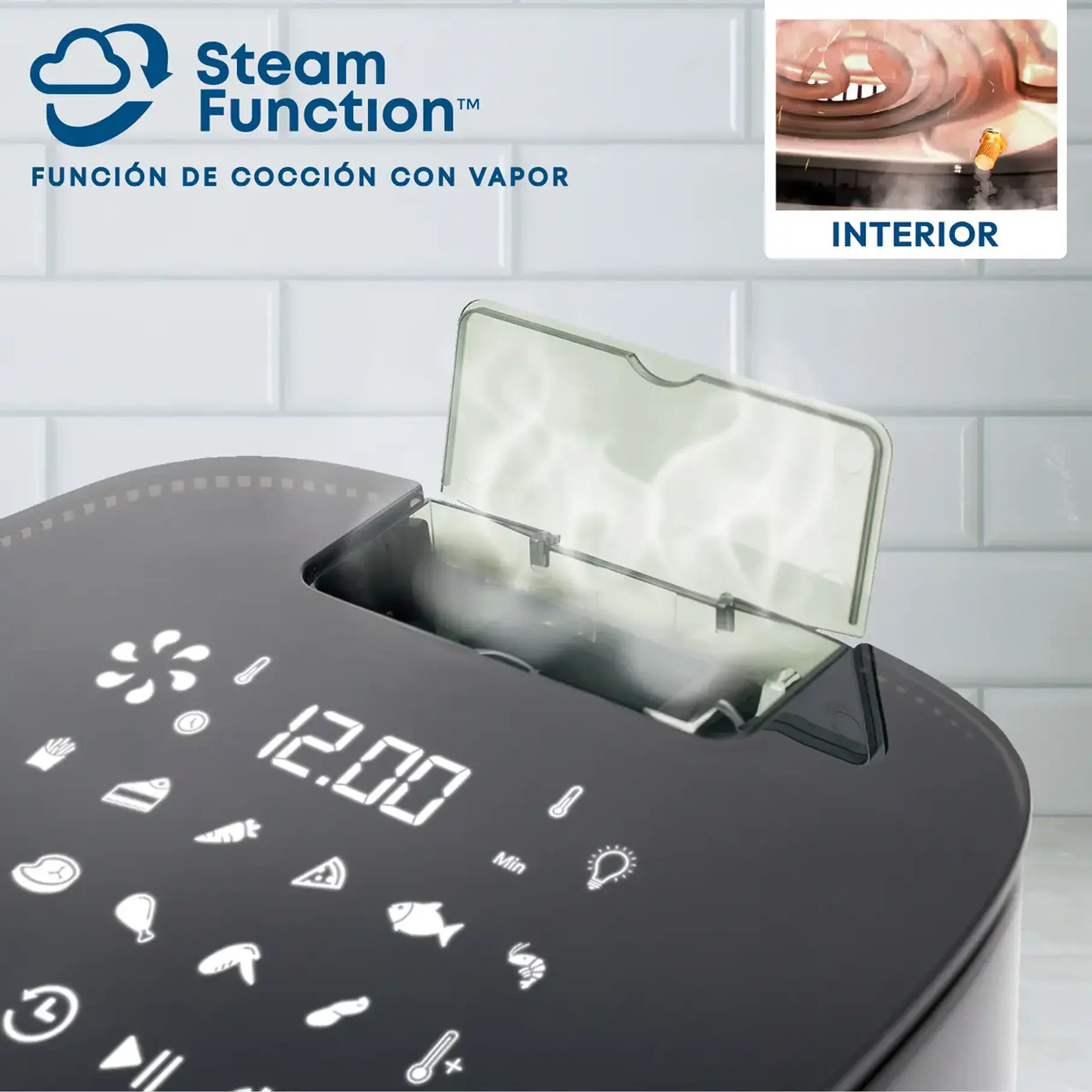 Freidora De Aire Y Vapor Telefunken 7lts Easyfryer St 6