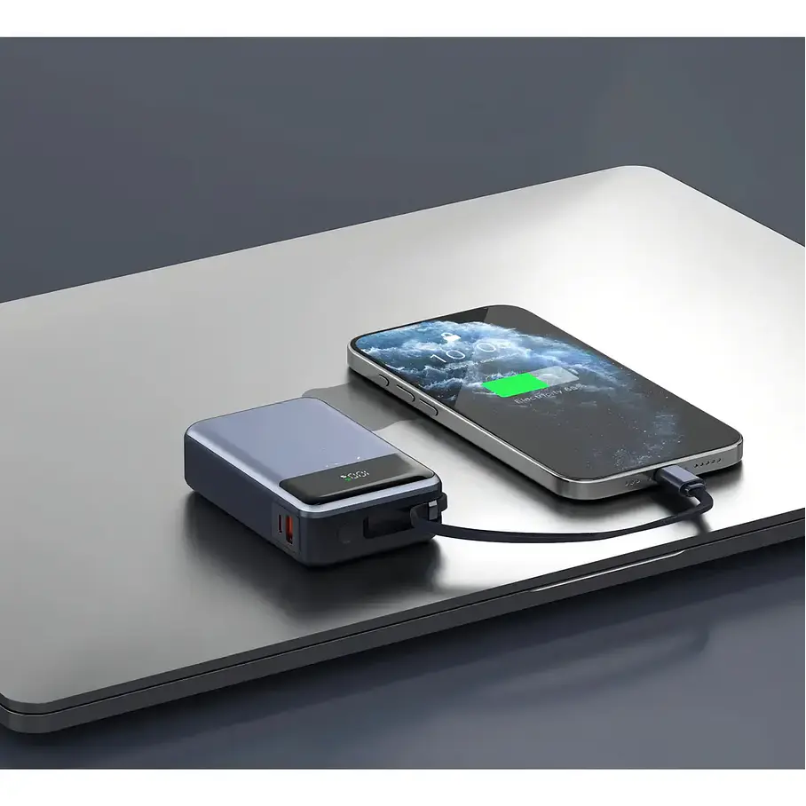 Batería Externa Cargador Portátil Power Bank Notebook 20.000 Mah 65w Apto para Celulares Consolas Master-G Color Gris 6