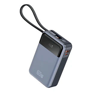 Batería Externa Cargador Portátil Power Bank Notebook 20.000 Mah 65w Apto para Celulares Consolas Master-G Color Gris