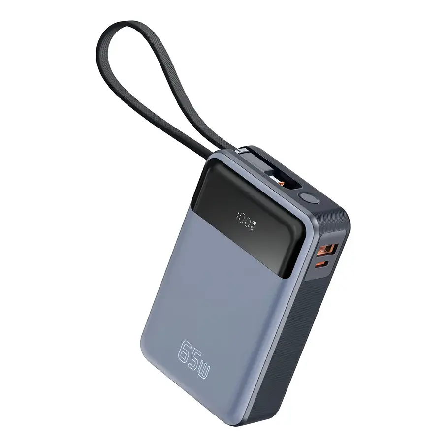Batería Externa Cargador Portátil Power Bank Notebook 20.000 Mah 65w Apto para Celulares Consolas Master-G Color Gris 1