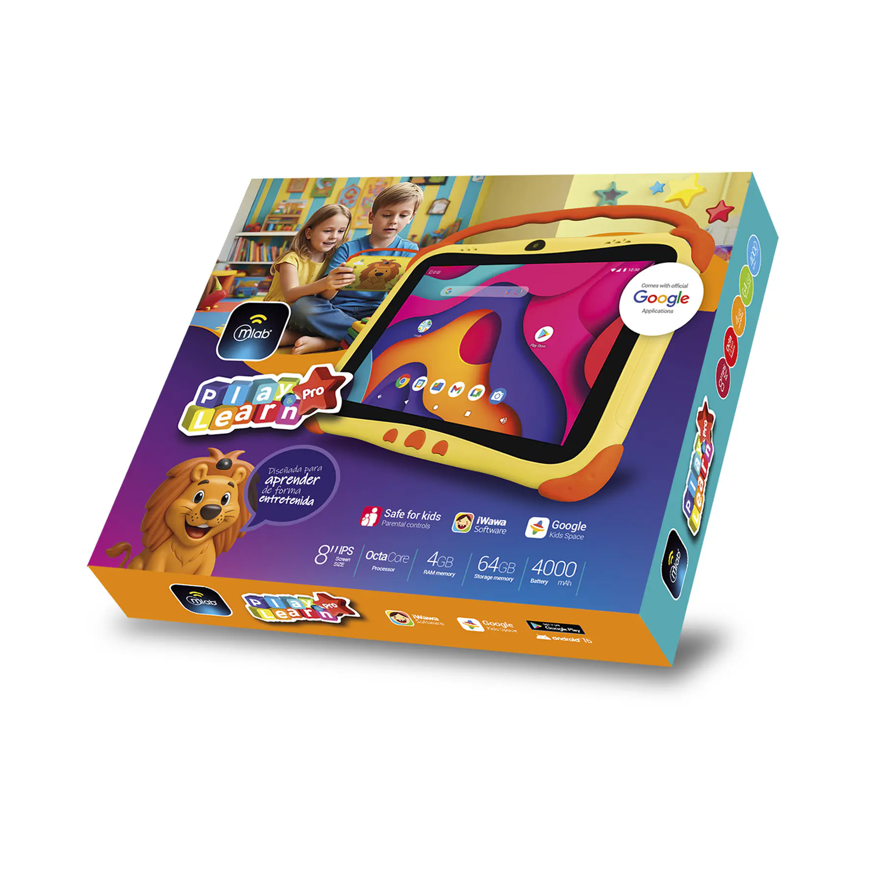 Tablet Play & Learn Pro Mlab 4GB Ram 64 Memoria Diseñada Para Aprender Tablet Para Niños Digital  6