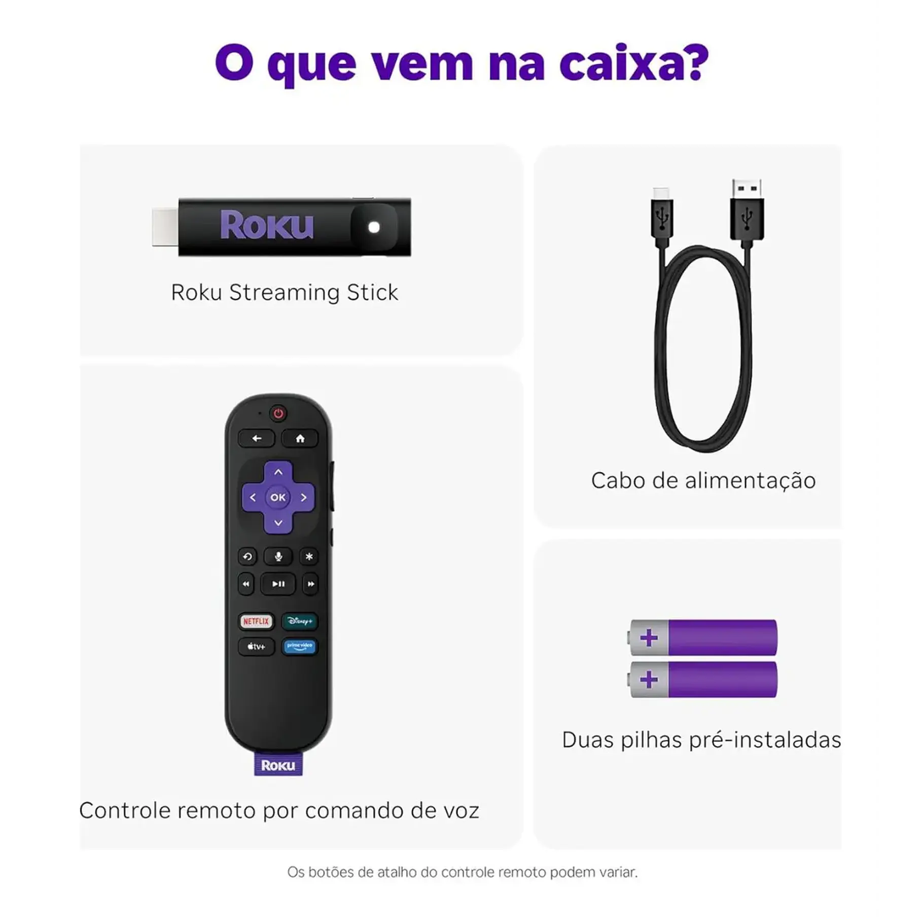 Control de voz Roku Streaming Stick 2025 Hd Hdmi Full HD Disfruta De Las Mejores Películas Y Series 4