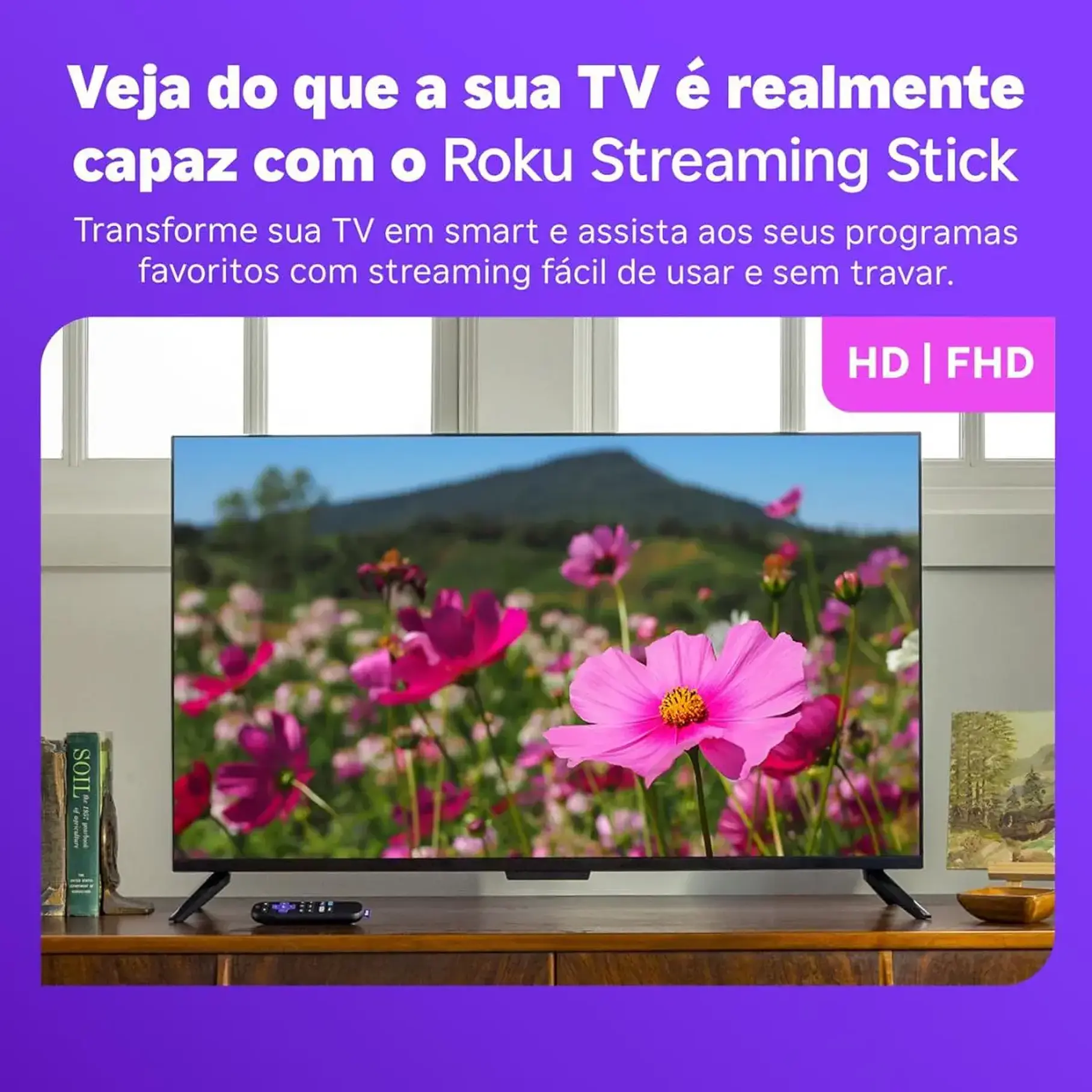 Control de voz Roku Streaming Stick 2025 Hd Hdmi Full HD Disfruta De Las Mejores Películas Y Series 6