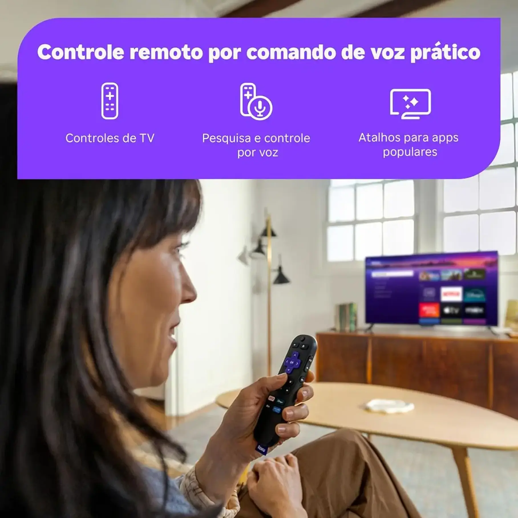 Control de voz Roku Streaming Stick 2025 Hd Hdmi Full HD Disfruta De Las Mejores Películas Y Series 7