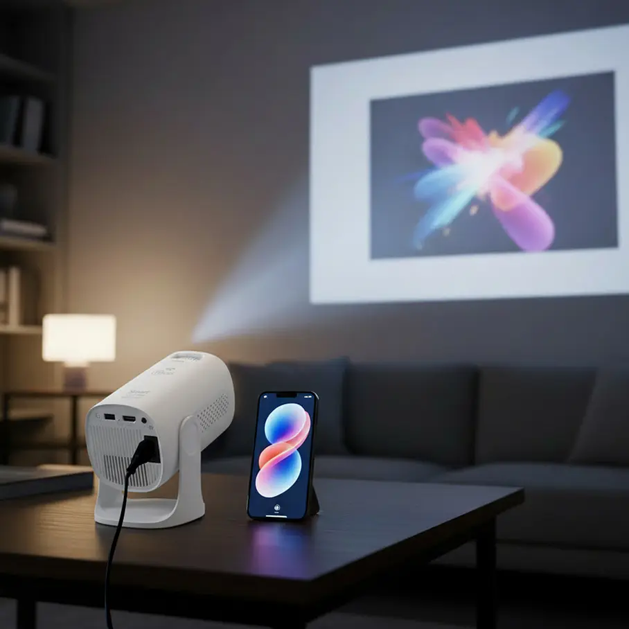 Proyector Blanco SmartTubePro WIFI Dual Band – SMART PROJECTION Conexión Wifi Bluetooth 5.4 8