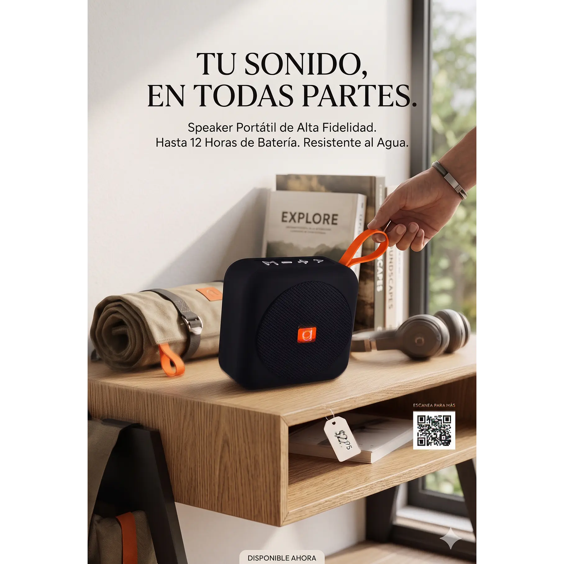 Parlante Portátil Audiolab Go 2 Black Bluetooth Negro 5