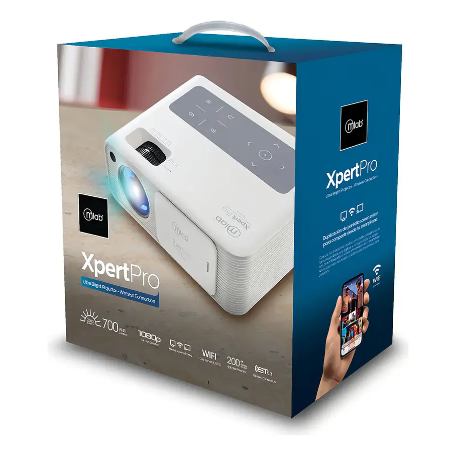 Proyector Xpert Pro Led/Lcd 900 Ansi Lumen FHD 1080P WIFI Dual Band  8