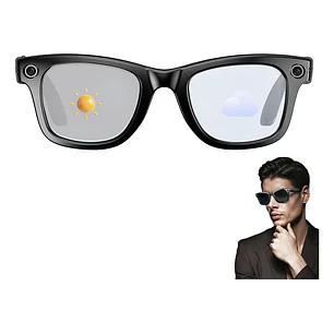 Lentes Gafas Inteligentes Ai Cámara 2k Traductor Wifi Audio Ai Smart Glasses G5 Camara Vidrio Cambiable 