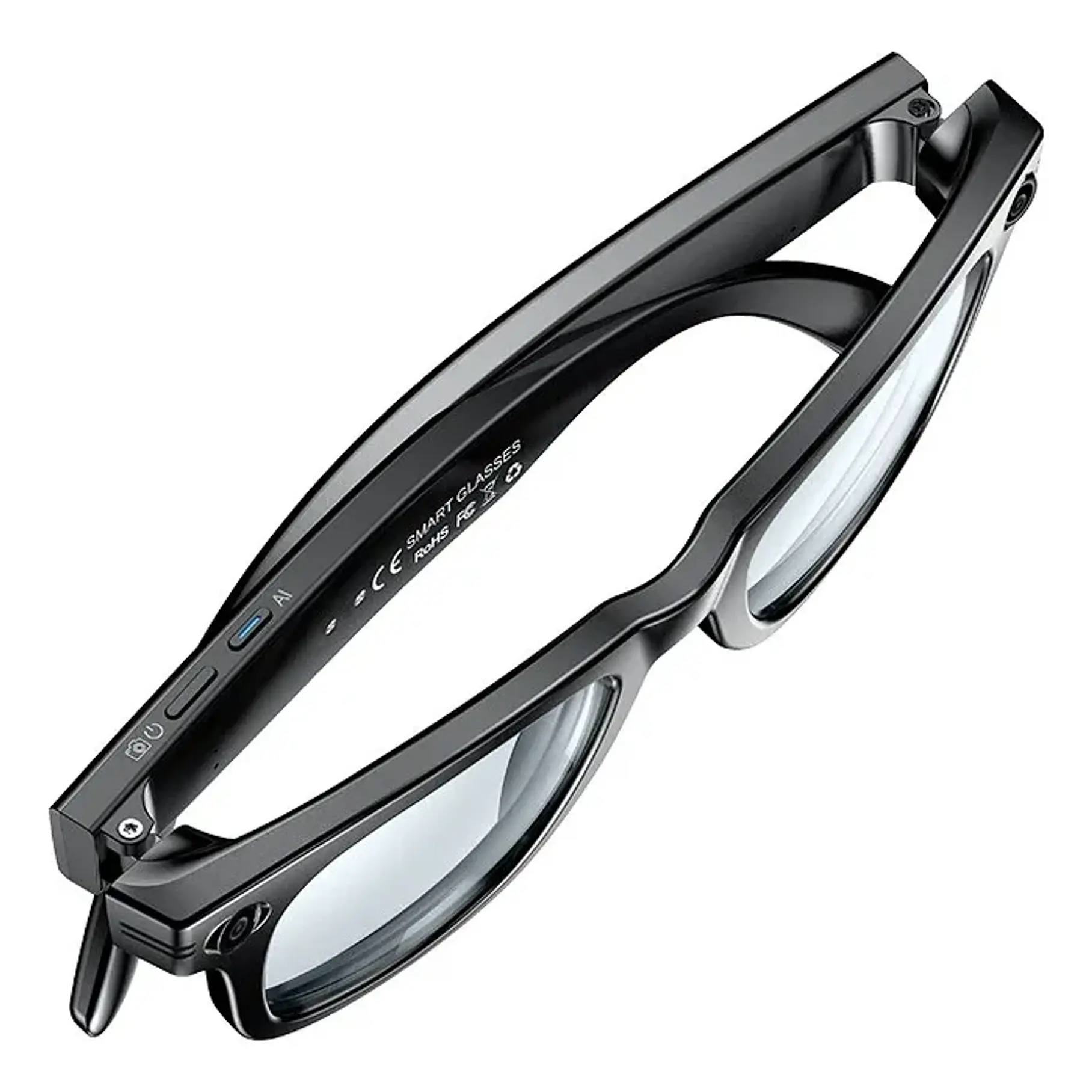 Lentes Gafas Inteligentes Ai Cámara 2k Traductor Wifi Audio Ai Smart Glasses G5 Camara Vidrio Cambiable  3