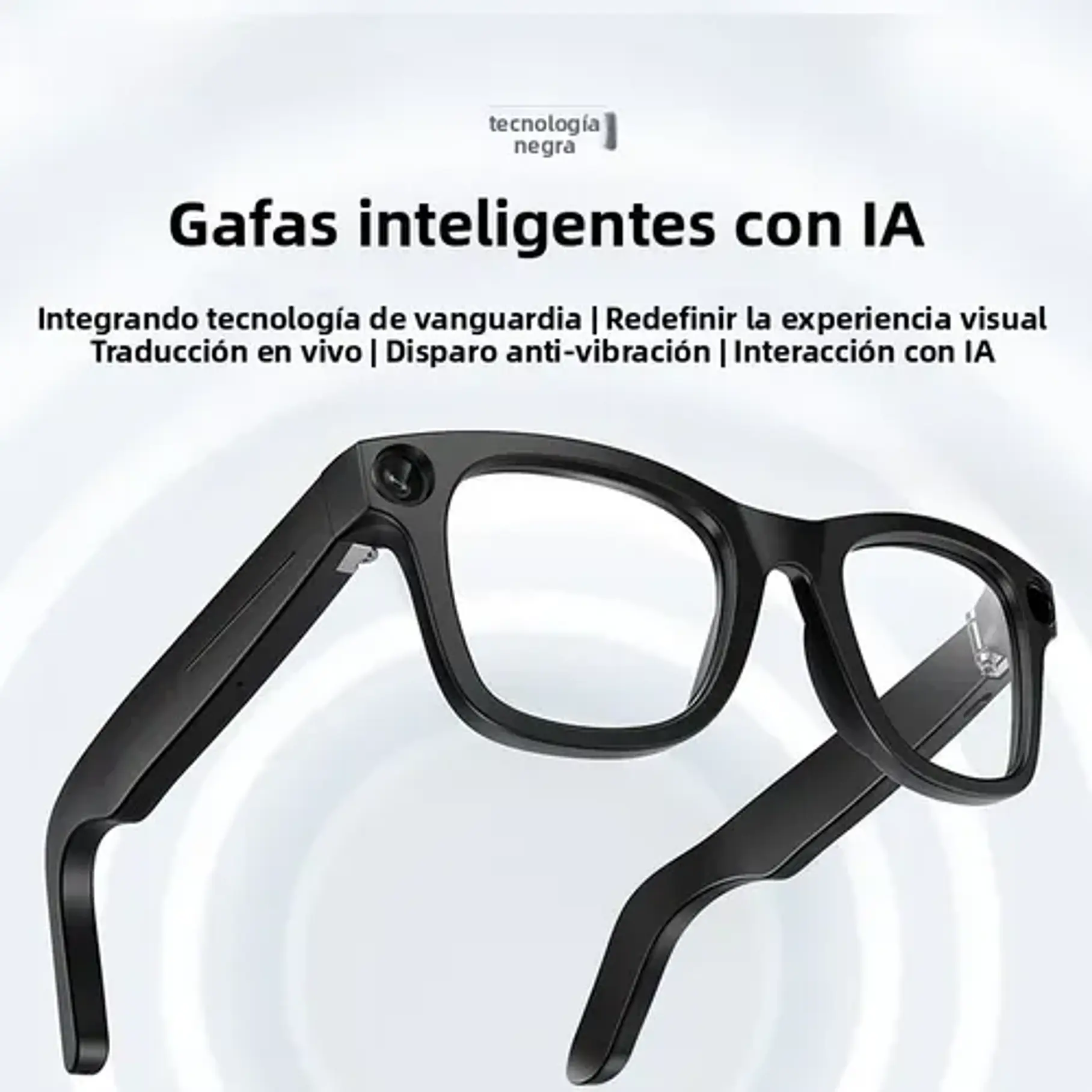 Lentes Gafas Inteligentes Ai Cámara 2k Traductor Wifi Audio Ai Smart Glasses G5 Camara Vidrio Cambiable  10