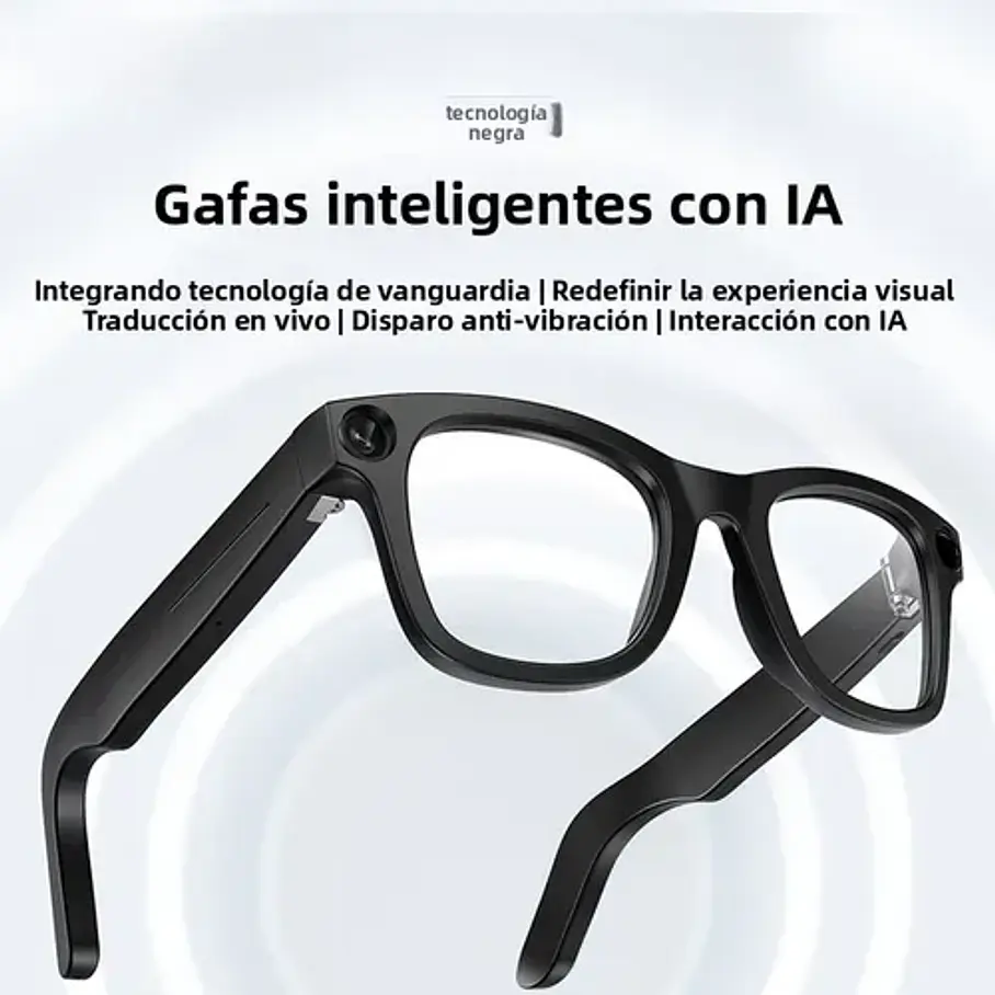Lentes Gafas Inteligentes Ai Cámara 2k Traductor Wifi Audio Ai Smart Glasses G5 Camara Vidrio Cambiable  10