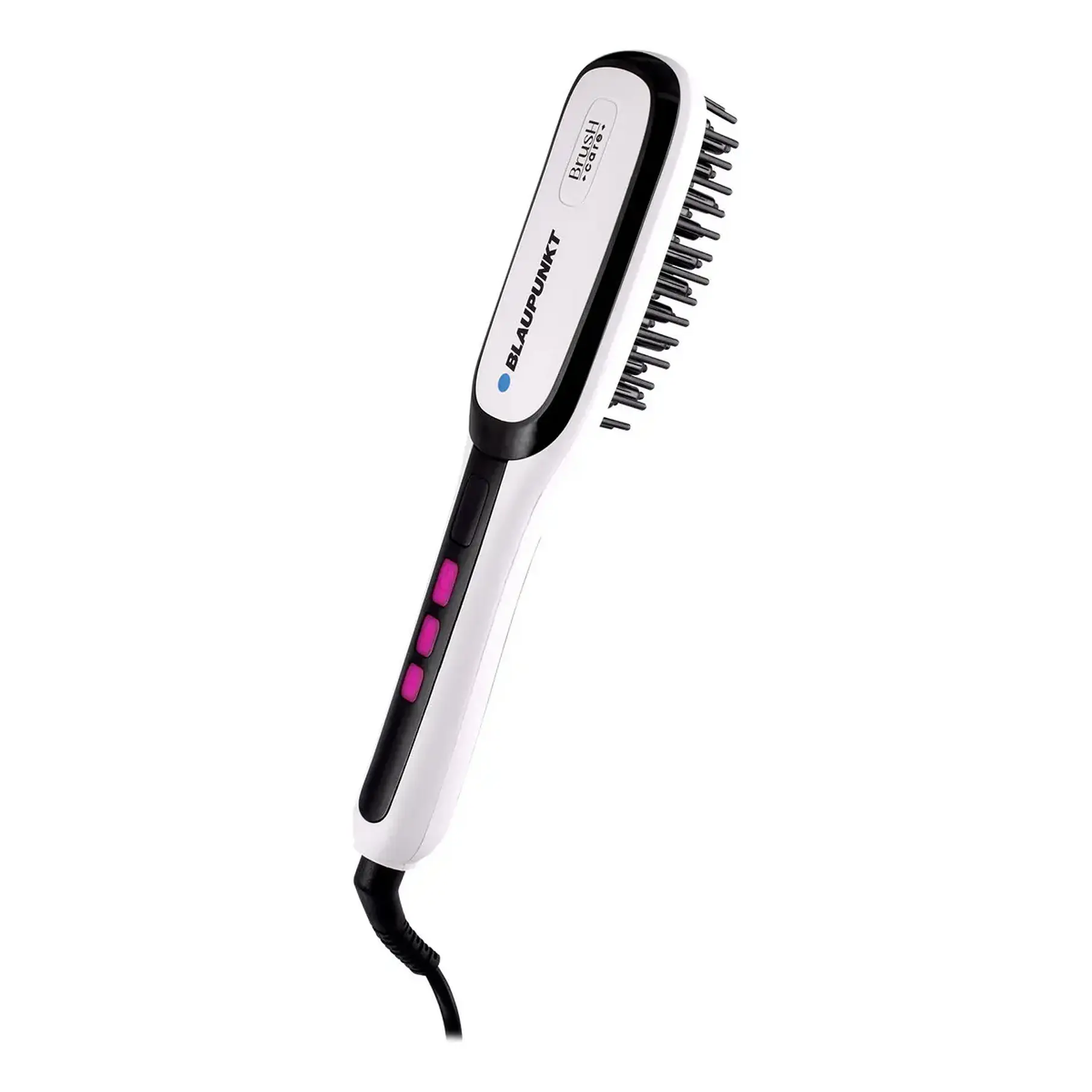 Cepillo Alisador Eléctrico Anti Frizz Blaupunkt Brush Care Color Blanco 1