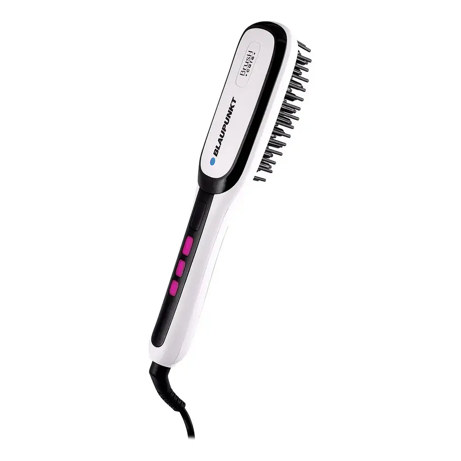 Cepillo Alisador Eléctrico Anti Frizz Blaupunkt Brush Care Color Blanco 1