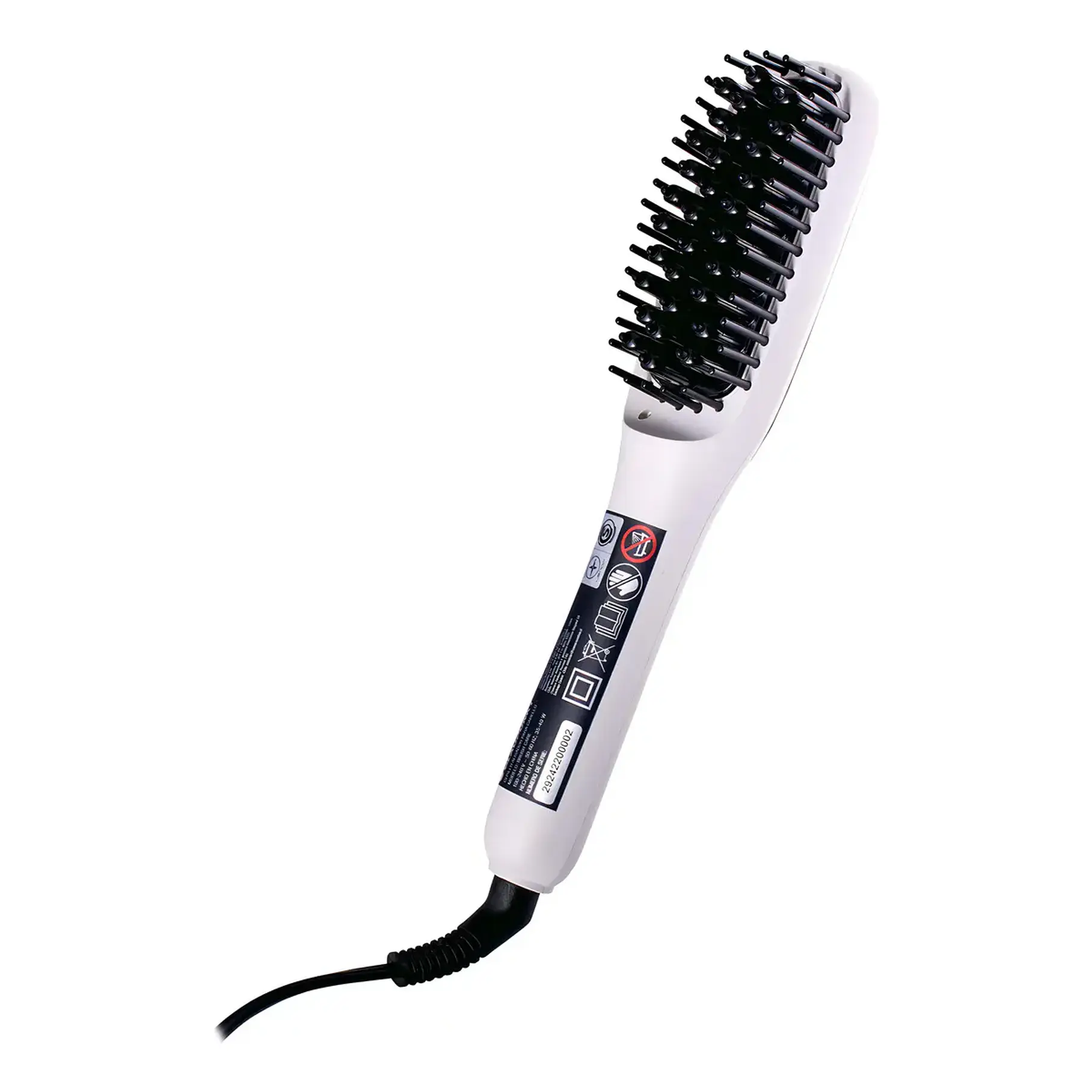 Cepillo Alisador Eléctrico Anti Frizz Blaupunkt Brush Care Color Blanco 9