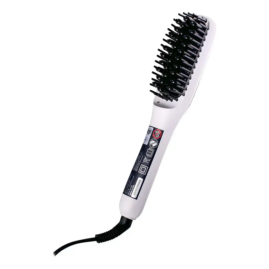 Cepillo Alisador Eléctrico Anti Frizz Blaupunkt Brush Care Color Blanco 9