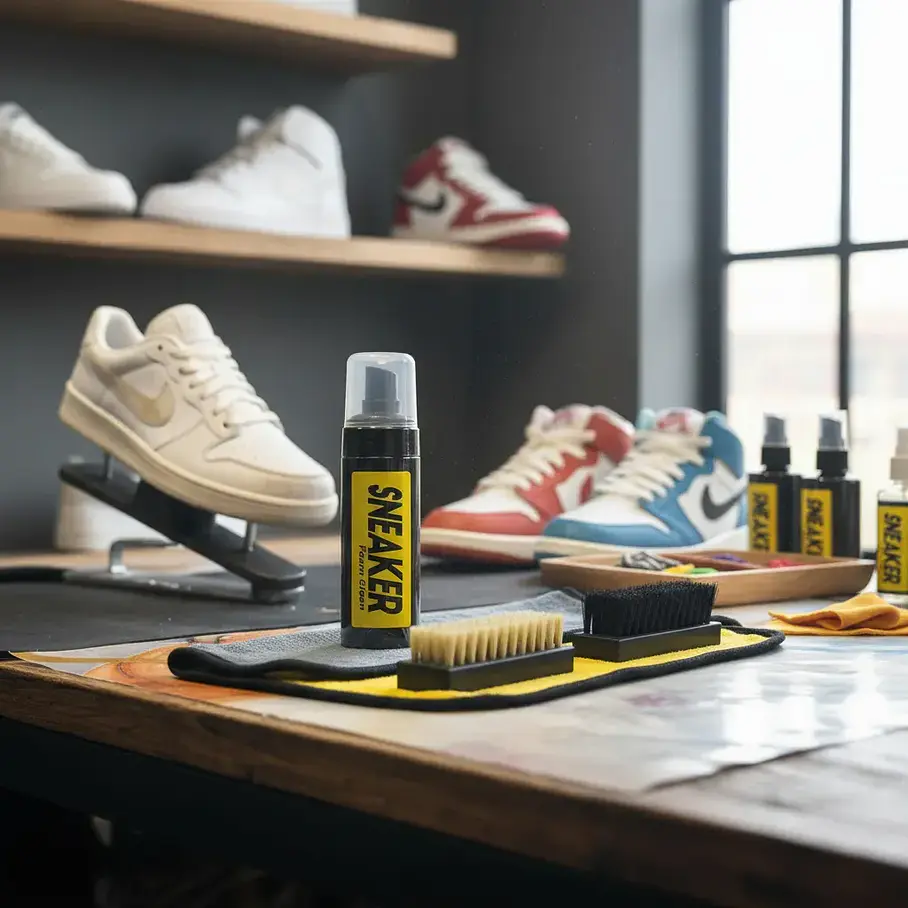 Kit De Limpieza Zapatillas Espuma Limpiadora Blanqueador Negro Zapatillas Limpiador De Zapatos Limpieza Spray Kit De Cepillos Y Manta 9