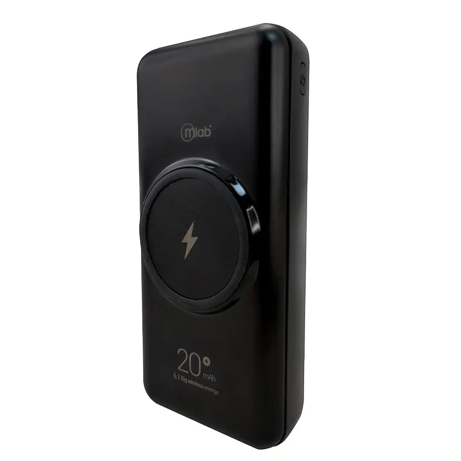 Power Bank 6.1 Big Wireless 20.000 mAh Mlab Carga Inalámbrica Multiconectores 10