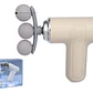 Pistola Masajeadora Compacta 9 Cabezas Regulables USB Tipo C Crema - Miniatura 2