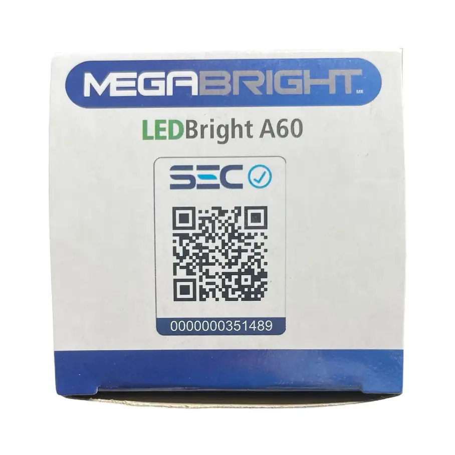 Pack 10 Ampolletas Led Megabright E27 9w Luz Fría Blanco Frío 3