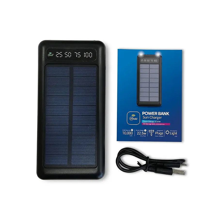 Power Bank Sun Charger 9654 Quick Energy & Solar 22.5w Carga Rápida Maxima Potencia  7