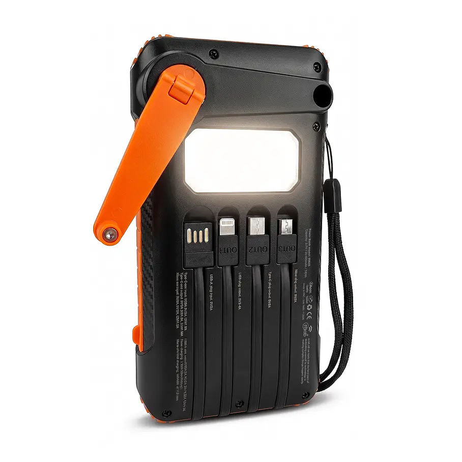 Cargador Portatil Power Bank Sun Dynamo Light 9655 Mlab Aventura 2000 mAh Con Carga Manual  3