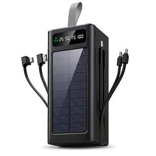 Cargador Portatil Solar Super Potente 5000 mAh Power Bank MLAB Sun Big Energy 9656 7 Puertos 4 Cables De Carga Multifuncional