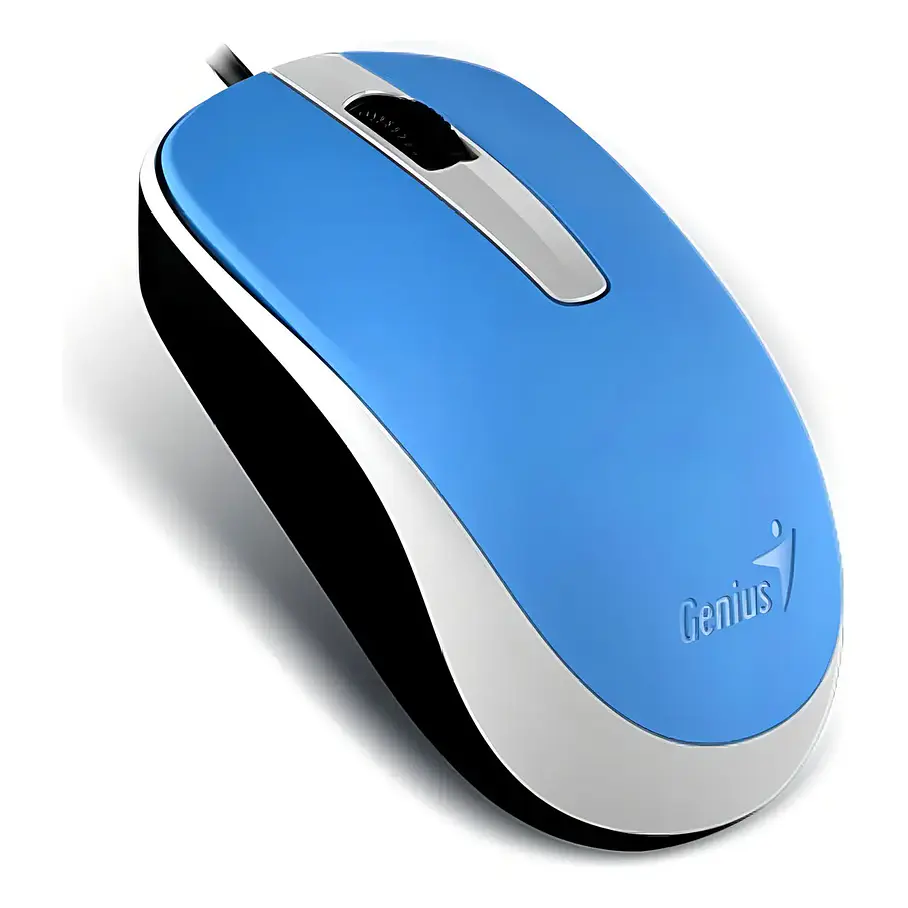 Mouse Genius DX-120 Con Cable USB 1000 dpi Rojo/Blanco/Azul Ambidiestro Windows/Mac 9
