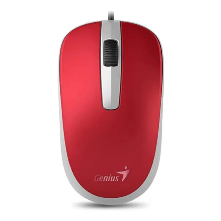 Mouse Genius DX-120 Con Cable USB 1000 dpi Rojo/Blanco/Azul Ambidiestro Windows/Mac 15
