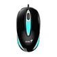 Mouse Genius Dx-mini Retroiluminación Led Rgb Negro - Miniatura 1