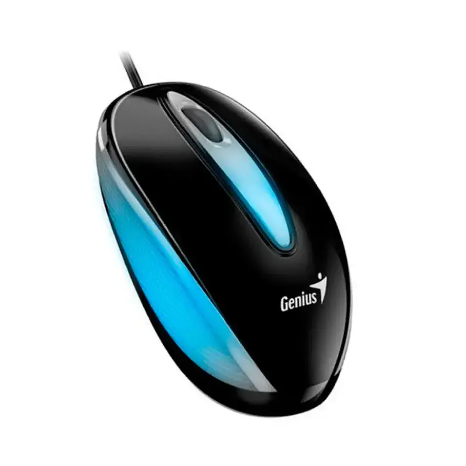 Mouse Genius Dx-mini Retroiluminación Led Rgb Negro 3